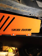 Load image into Gallery viewer, 1st Gen Toyota Tundra catalytic converter shield installed on passenger side with transmission skid plate.