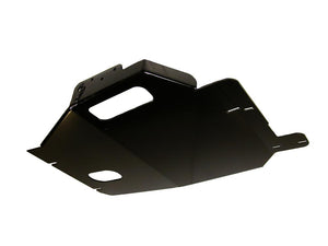 Full view of the bottom of the Engine/Transmission skid plate for the Jeep Liberty KJ