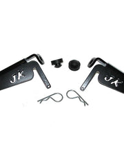 Load image into Gallery viewer, Foot peg set for rear doors of Jeep Wrangler JKU with JK logo