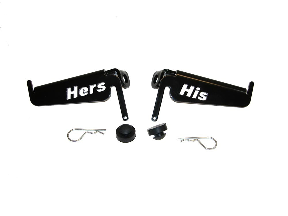 "Hers and His" Foot Pegs for Jeep Wrangler CJ, YJ, TJ, and LJ Skid