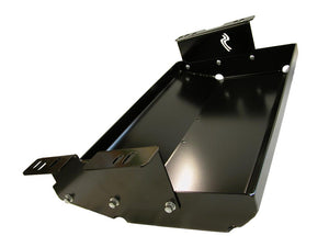 Passenger side bracket attached to the gas tank skid plate for the Jeep Cherokee XJ 1984-1996