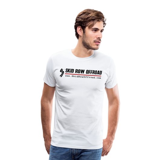 Skid Row Offroad Logo Men's T-Shirt - Black Text - white