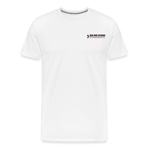 "Follow the Leader" for Jeeps; Men's Premium T-Shirt - white