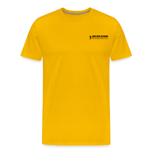 "Follow the Leader" for Jeeps; Men's Premium T-Shirt - sun yellow