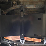 Load image into Gallery viewer, Third gen Toyota 4Runner with skid plates and cat guards installed.
