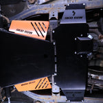 Load image into Gallery viewer, Toyota Sequoia Transfer Case Skid Plate with Transmission Skid Plate and Cat Guards
