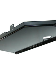 Load image into Gallery viewer, Passenger side view from the bottom  of the Engine/Transmission skid plate for the Jeep Grand Cherokee ZJ
