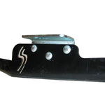 Load image into Gallery viewer, Bracket bolted onto the Engine/Transmission skid plate next to Skid Row Offroad logo
