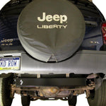 Load image into Gallery viewer, Gas tank skid plate installed on the Jeep Liberty KJ
