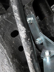 Load image into Gallery viewer, Close up of the plated bracket mounted on the Jeep Wrangler JK 2007-2011
