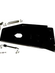 Load image into Gallery viewer, Flat photo of the skid plate and hardware for the Engine and Transmission Skid Plate for Jeep Wrangler JK (2012-2018)
