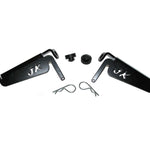 Load image into Gallery viewer, Foot peg set for rear doors of Jeep Wrangler JKU with JK logo
