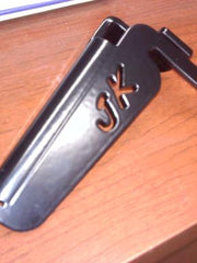 Load image into Gallery viewer, Foot peg for the Jeep Wrangler JK with logo that has tooling marks
