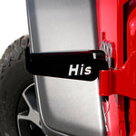 Load image into Gallery viewer, &quot;His&quot; Drivers side door foot peg for JK, JL and JT front door
