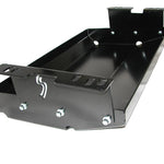 Load image into Gallery viewer, Driver&#39;s side bracket with Skid Row Offroad logo attached to the gas tank skid plate for Jeep Cherokee XJ 1984-1996 model
