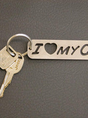 Load image into Gallery viewer, I LOVE MY CJ Keychain with AMC Jeep keys
