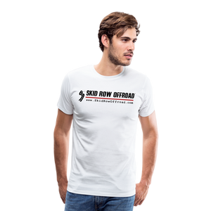 Skid Row Offroad Logo Men's T-Shirt - Black Text - white