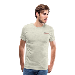 "Follow the Leader" for Jeeps; Men's Premium T-Shirt - heather oatmeal