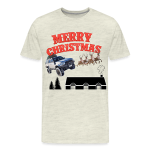 Description Merry Christmas 3rd Gen 4Runner; Men's Premium T-Shirt - heather oatmeal